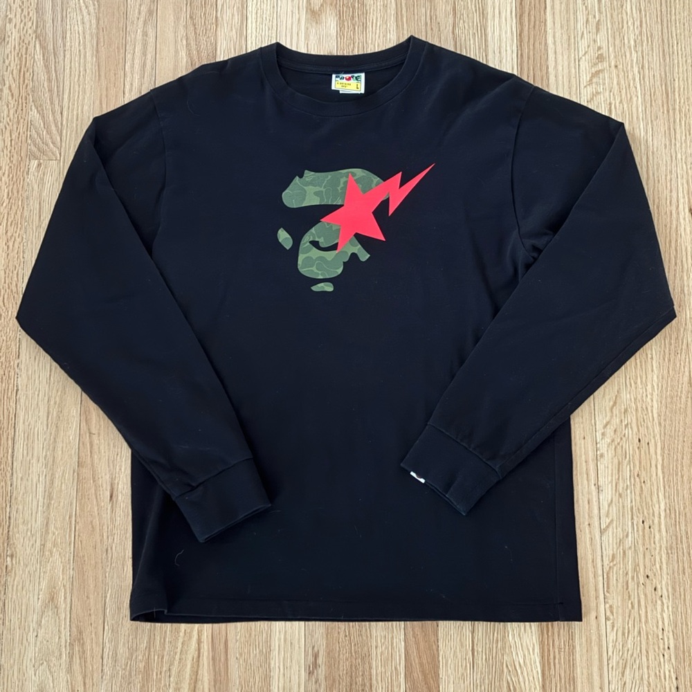 Vintage Bape x KAWS Long Sleeve T-Shirt